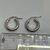 Imagen de Aros Argollas Italianas de Oro Blanco 18kts. 1.9Grs