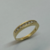 Imagen de Anillo Medio Sin Fin de Circoñas Engarzadas a mano Realizado en Oro Amarillo 18klts.