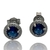 Aros de Plata 925. Zafiros y Circoñas