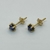 Aros de oro Amarillo 18klts Zafiros Birmanos. - tienda online