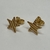 Aros de Oro Amarillo 18k. Estrellas - karinjoyas
