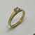 Anillo Solitario Forever Realizado en Oro 18klts y Circoña Engarzada a Mano - karinjoyas