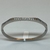 Pulsera Italiana de Acero 316L Doble pulido Swarovsky Cristal y Nacar. - karinjoyas