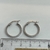 Aros Argollas Italianas de Oro Blanco 18kts. 1.5Grs - tienda online