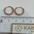Aros de Plata 925 Rodinados en Oro 18k Rose. - karinjoyas