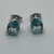 Aros de Plata 925. Aguamarinas. - comprar online