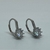 Aros de Plata 925 colgantes con sistema. Rodinados - karinjoyas