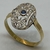 Anillo de Oro 18klts y Plata 925. Art Deco. - tienda online