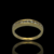 Anillo Medio Sin Fin de Circoñas Engarzadas a mano Realizado en Oro Amarillo 18klts. en internet