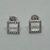 Aros de Plata 925. Cuadrado - comprar online