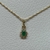 Conjunto de oro 18klts,Circoñas y Agata Verde.