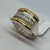Anillo de Plata 925 Oro 18klts. y Circoñas. en internet
