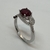 Anillo de Plata 925 Granate Almandino Natural y Circoñas. - tienda online
