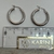 Aros Argollas Italianas de Oro Blanco 18kts. 1.7Grs - karinjoyas