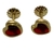 Aros de oro 18klts Amarillos y Circoñas.