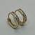 Aros Argollas Italianas de Plata 925 Amarillas. - karinjoyas