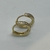 Aros Argollas Italianas de Plata 925 Amarillas. - karinjoyas