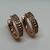 Aros de Plata 925 Rodinados en Oro 18k Rose.