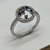 Imagen de Anillo de Plata 925 y Rodinado en Oro Blanco 18klts y Circoñas, Zafiros Etc..