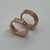 Imagen de Aros Argollas Italianas de Plata 925 Rodinadas en Oro Rosado.