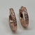 Aros de Plata 925 Rodinados en Oro 18k Rose.