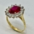 Anillo Le Dy Dy En Oro 18klts y Montura en Plata 925 Rodinada en Oro blanco. - tienda online