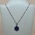 Cadena de Plata 925, Rodinada en Oro Blanco Con Zafiros Talla Brillante - comprar online