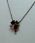 Cadena de Plata 925, Rodinada en Oro Blanco Con Circoñas Topacios y Turmalinas. - karinjoyas