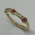 Imagen de Anillo Realizado en Oro Amarillo 18klts Rubies y Circoñas.