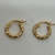 Aros Argollas Italianas de Oro Amarillo 18k. 0.9Grs