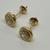 Aros de oro 18klts Amarillos y Circoñas. - karinjoyas