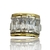 Anillo de Plata 925 y oro 18klts. Circoñas Cubicas. - comprar online