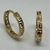 Imagen de Aros Argollas Italianas de Oro Amarillo 18k. 2.3Grs Circoñas