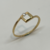 Anillo Solitario Realizado en Oro 18klts y Circoña Engarzada a Mano. - tienda online