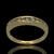 Anillo Medio Sin Fin de Circoñas Engarzadas a mano Realizado en Oro Amarillo 18klts. - comprar online
