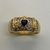 Anillo Love Realizado en Oro Amarillo 18klts y Circoña Engarzada a Mano, Zafiro central. en internet
