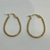Aros Argollas Italianas de Oro Amarillo 18k. 1.1Grs
