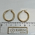 Aros Argollas Italianas de Oro Amarillo 18k. 2.3Grs - karinjoyas