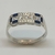 Anillo de Plata 925 de Circoñas Y Esmalte Art Deco. - comprar online