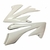 Juego Deflector Honda Xr 250 Tornado Blanco