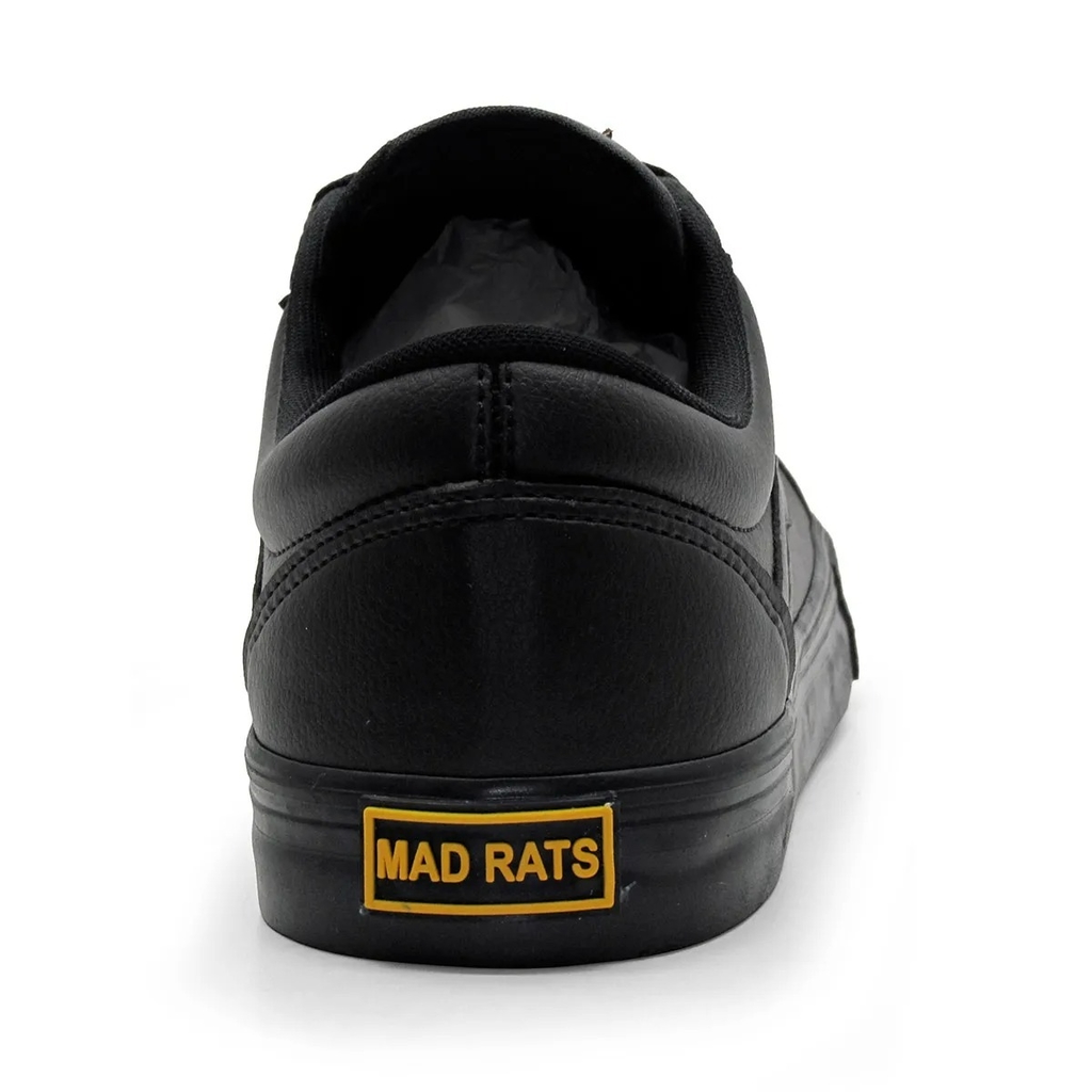 Old School Mad Rats Black White Unisex Sneakers