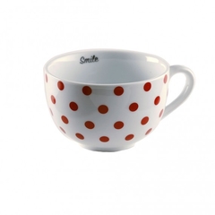 Tazon Porcelana SMILE lunares 13x18 capacidad 360 cm