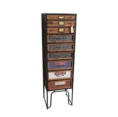 Mueble Importado con cajones madera y patas de hierro 37.5X34X125CM JKD29 - tienda online