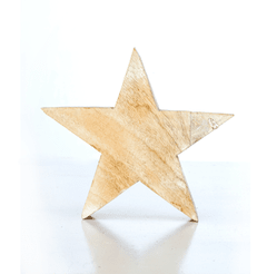 Estrella madera de apoyo grande 20 cm Oct 21 en internet