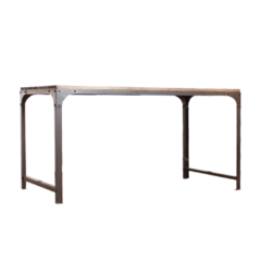 Mesa de comedor hierro y madera 1.60x0.80