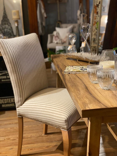 Silla Reina Isabel en Lino raya Fina - PN - 2/6/22