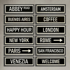 Cartel Inglés 40x10cm 3/22
