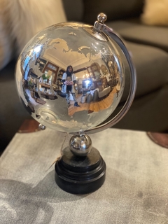 Globo Terraqueo 33 cm base piedra 67779 MDK - Nolita Decoshop - Tienda Online