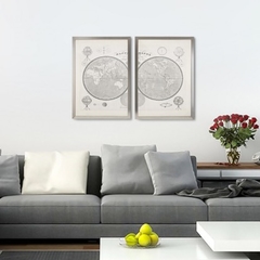 Mapa Mundi Diptico 35x50