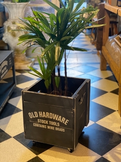cajon con ruedas de madera con ruedas Old 37x37x41 - 4/22